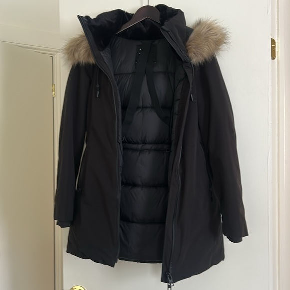 Zara Winter parka with fur hood - XS - Picture 1 of 12